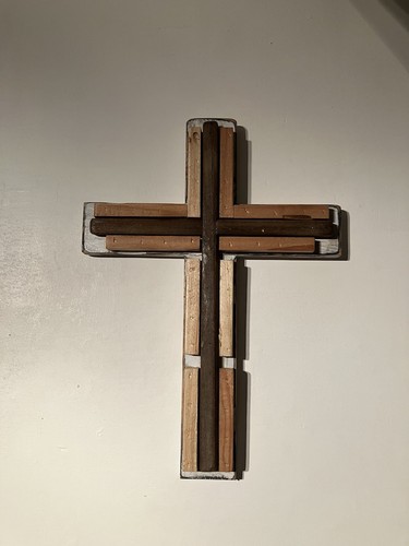Large wall crucifix wooden - wall,