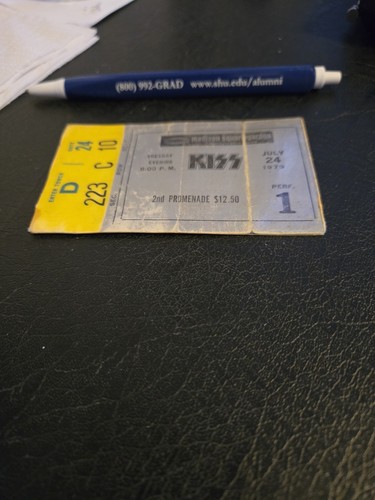 Kiss concert ticket - ticket, stub