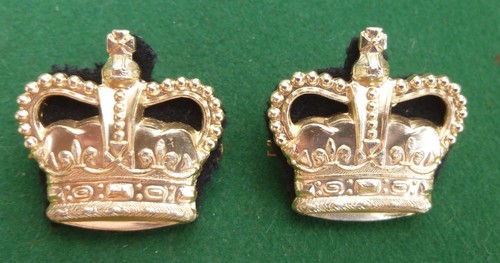 Gold anodised rank badges - anodised,