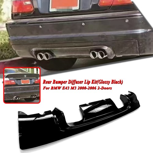 Gloss black rear bumper - rear,