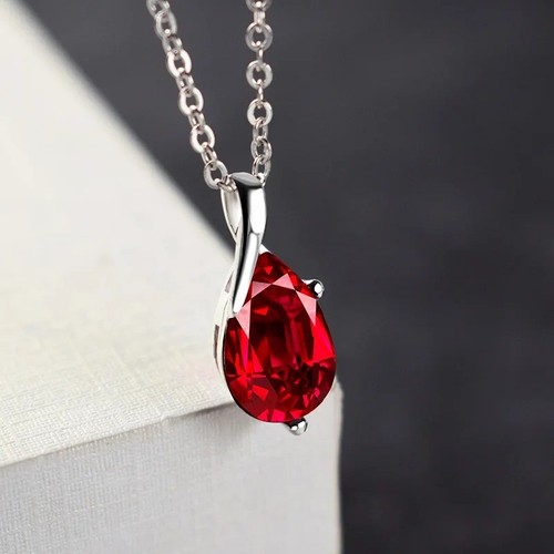 925 sterling silver red - silver,