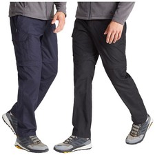 Mens Convertible Trousers Zip Off Pant Hiking Cargo Craghoppers Kiwi Slim