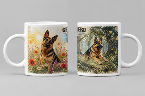 German shepherd coffee - shepherd, mug