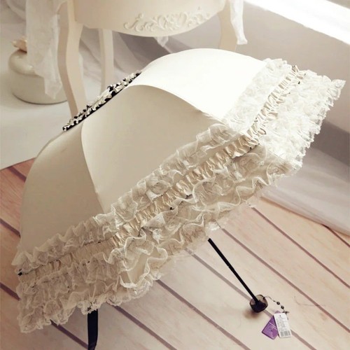 Lace folding umbrella fashion - lace,