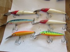 6 good large rapala magnum  sea pike fishing lures 14cm 11cm