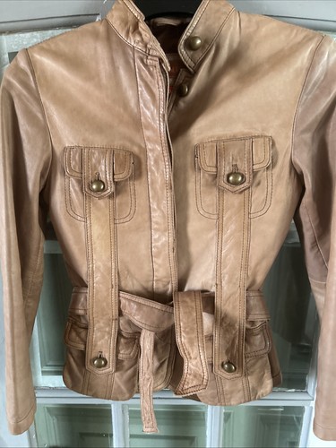 Helium tan leather jacket - helium,