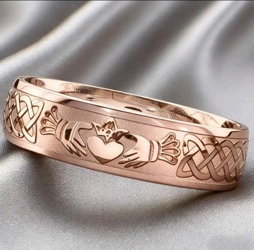 Claddagh ring engraved rose - engraved,
