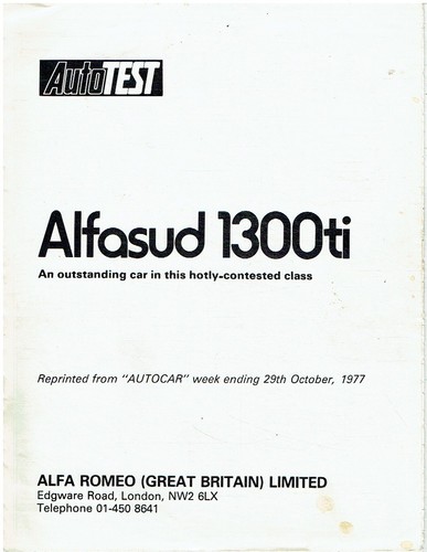 Alfa romeo alfasud - alfa,