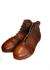 Handmade Vintage Style Leather Adult's Football boots and 12 panel football