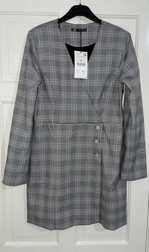 Zara black white check - zara,