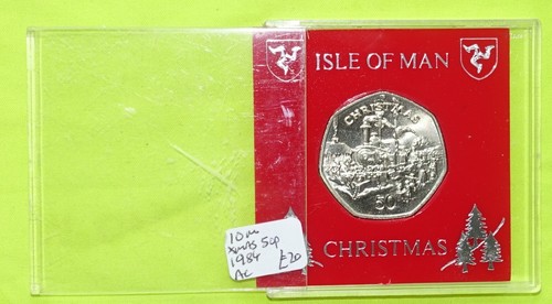 1984 unc die 50pence - die:ac, isle