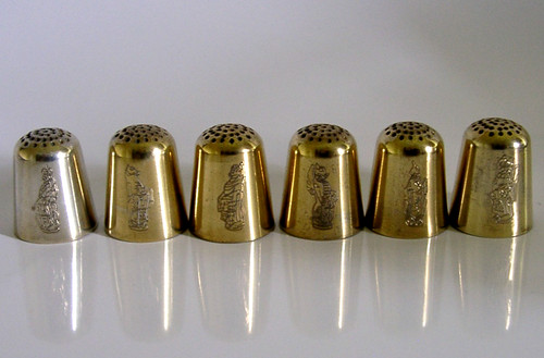 Six heavy sterling silver - six,