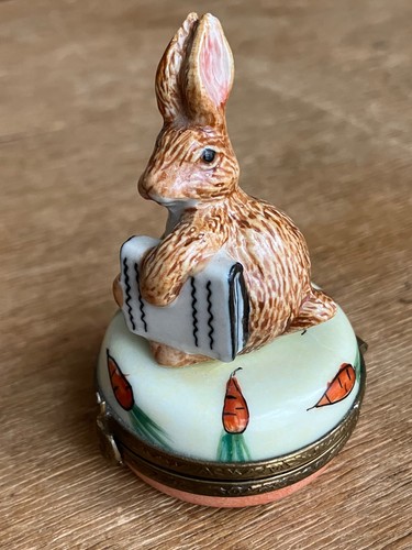 Limoges peint main - peint, rabbit