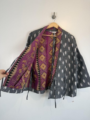 Toast ikat kantha jacket - toast,