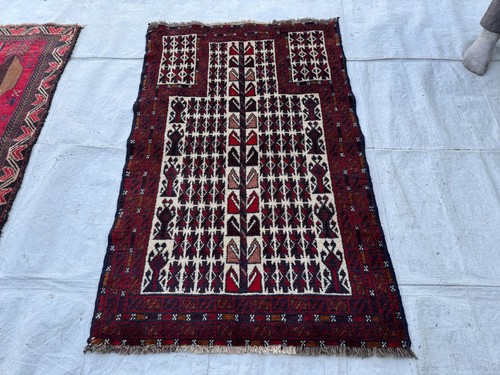 White hand knotted afghan - white,