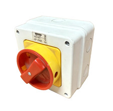 Gewiss- 16A 4 Pole Emergency Rotary Isolator Switch IP65 (GW70433)