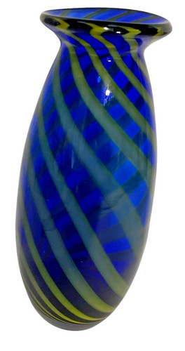 Blown glass art vase - blown,