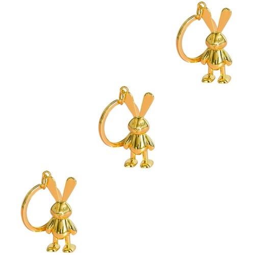 Set metal rabbit keychain - set, of