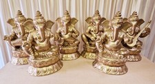 6 Large Ganesh Statues, Mandap Mandir Ganesh, Wedding Ganeshs, Gold Ganeshs