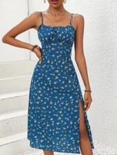 Boho Womens Floral Sexy Midi