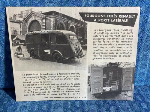 1954 renault panel - panel, van
