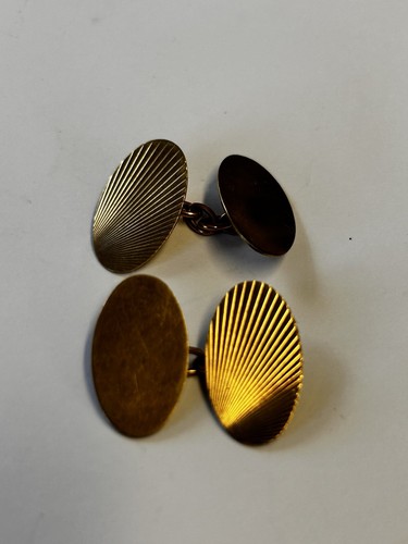 Vintage 9ct gold oval - vintage,