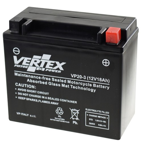 Vertex motorcycle battery fits - vertex,