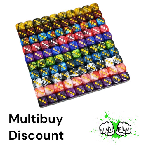 Acrylic 12mm dice - d6,