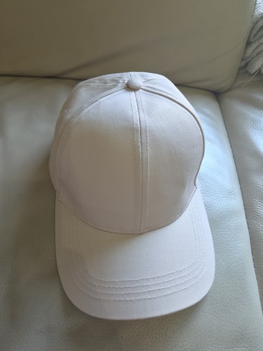 Plain white cream summer cap - summer,