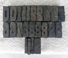 Antique Lot of 23 Letterpress