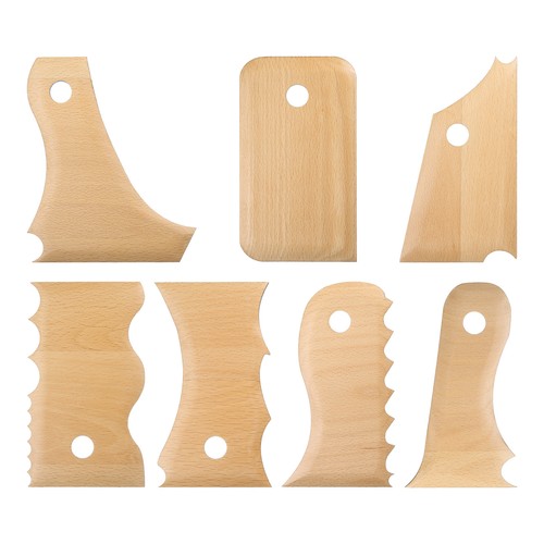 7pcs pottery ribs - 7pcs, trimming