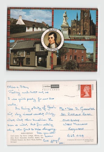 Postcard burns heritage - burns,