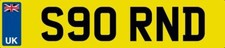 SORN NUMBER PLATE SORN'D CAR REG S90 RND FUN CHERISHED PRIVATE REGISTRATION 