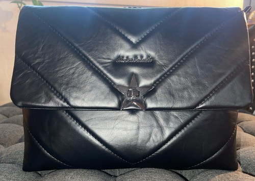 Black quilted leather - black,,