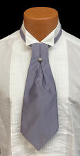 Purple Cravat with Tie Pin Pre-Tied Ascot Necktie Victorian Costume Formal