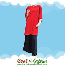 Plain Top Ladies Blouse Buttersoft Wide Sleeves Rayon Kaftan T-Shirt Short Ponch