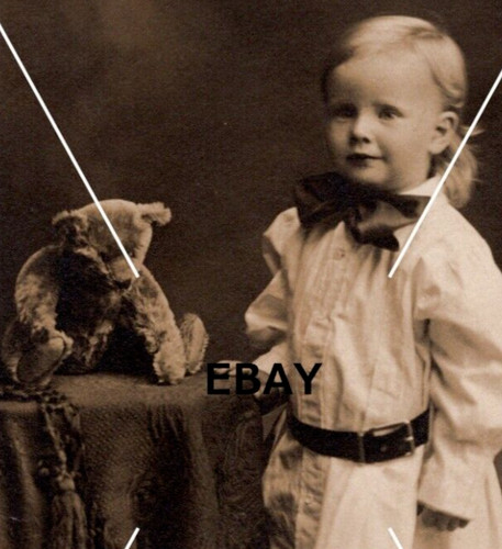 Vtg ooak rppc - postcard, young
