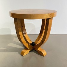 ART DECO ROUND WALNUT BURR 2