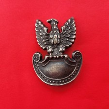 Polish Army Cap Badge Darkened Metal