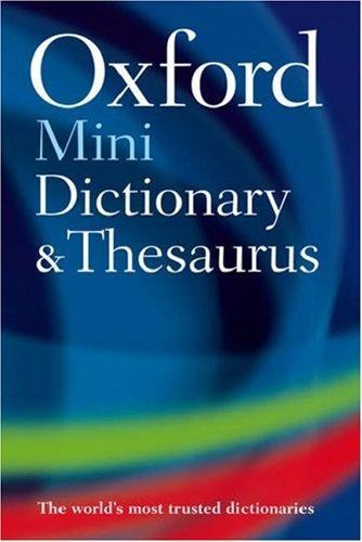 Oxford mini dictionary - mini, &