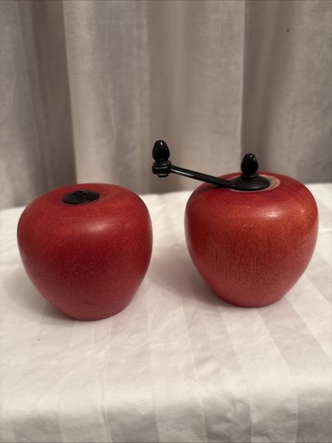 Vintage wooden apple shaped - wooden,