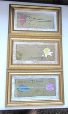 Set of Three Flower Prints