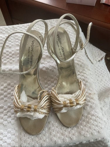 Cream suede sling back - sling, heels