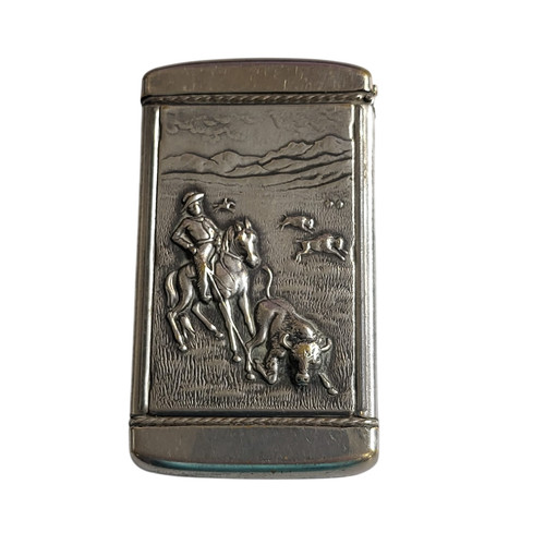 Antique 1904 cowboy buffalo - cowboy,
