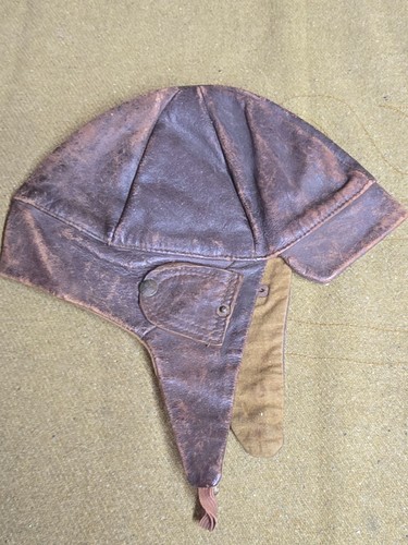 Wwii leather flying helmet - leather,