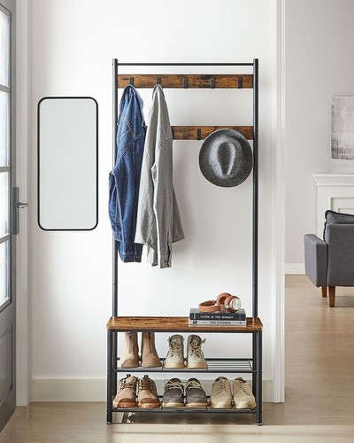 Coat rack stand with shoe - coat,