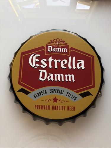 Estrella beer tin - estrella, bottle