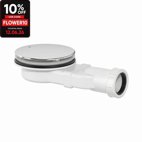 90mm slim shower tray waste - 90mm,