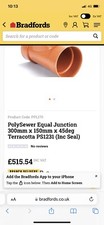 Poly Sewer 300x150 Pipe Junction For Home Extension ,ground Workers ,projects .