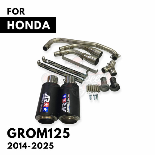 Black high dual - dual, exhaust
